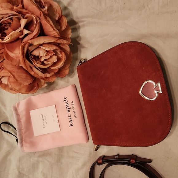 Kate Spade Suzie Large Suede Crossbody Purse with two straps - Picture 8 of 8